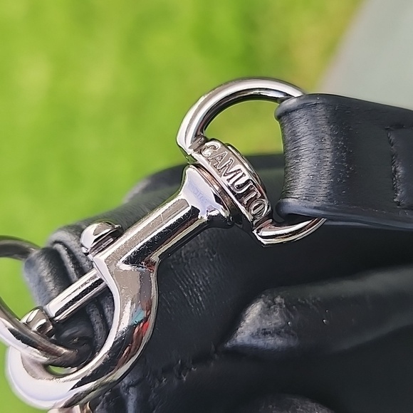 Vincent Camuto The Basha Black Leather Crossbody/ Shoulder Bag - Picture 10 of 15